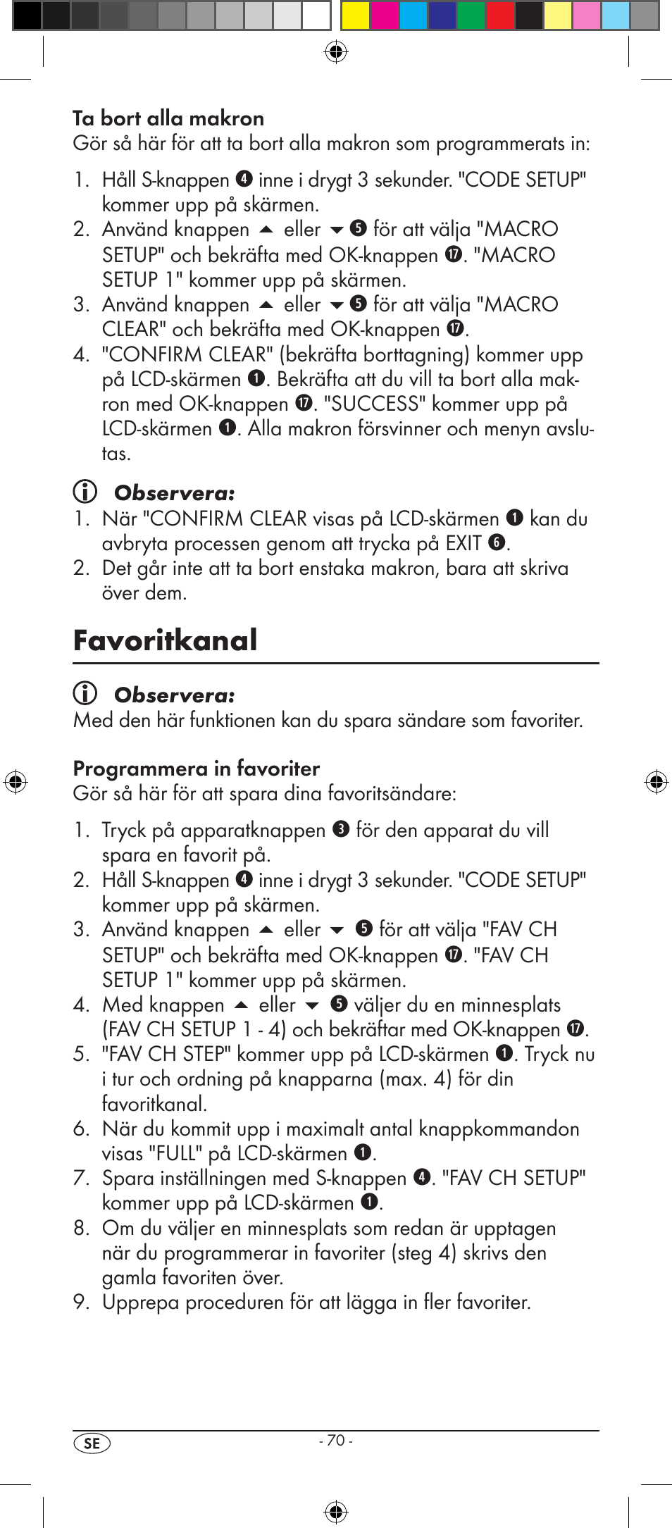 Favoritkanal | Silvercrest KH 2157 User Manual | Page 72 / 78