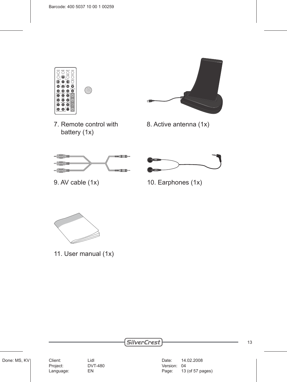 Silvercrest PLAYER DVT-480 User Manual | Page 13 / 57