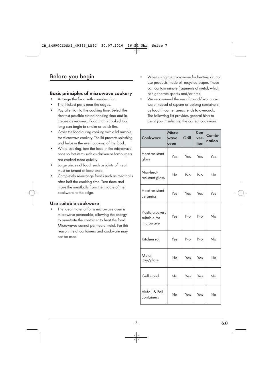 Before you begin | Silvercrest SMW 900 EDS A13C User Manual | Page 9 / 50