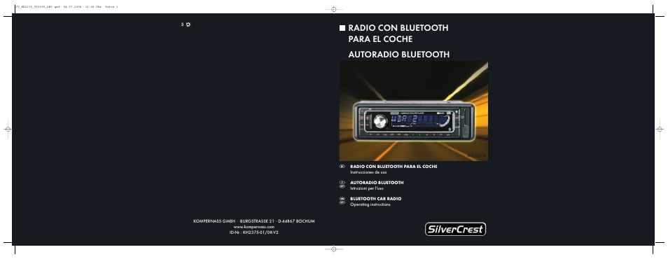 Silvercrest KH 2375 User Manual | 74 pages