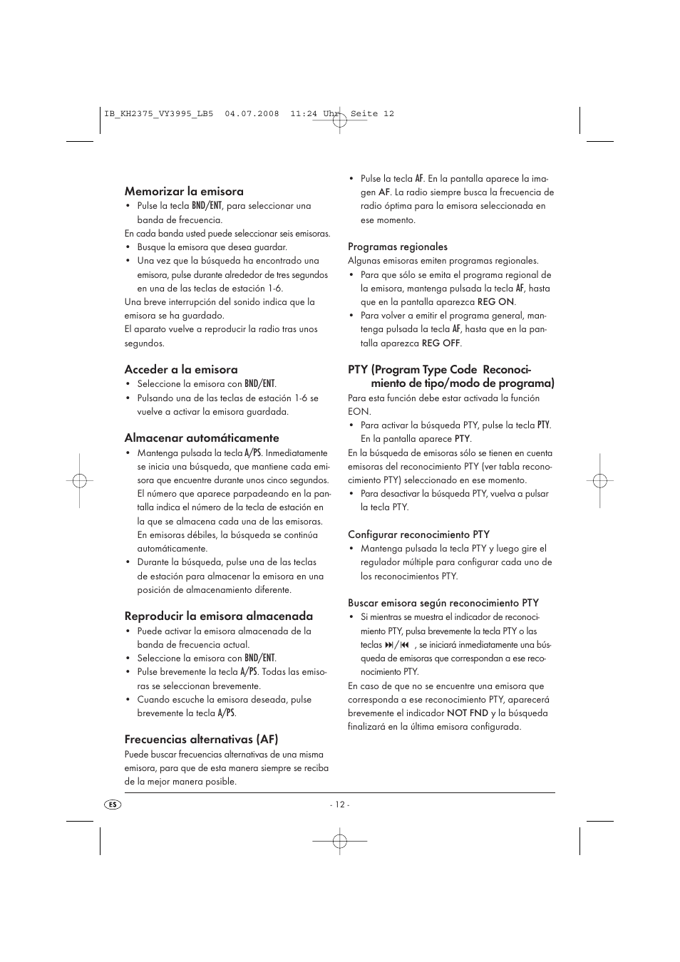 Silvercrest KH 2375 User Manual | Page 14 / 74