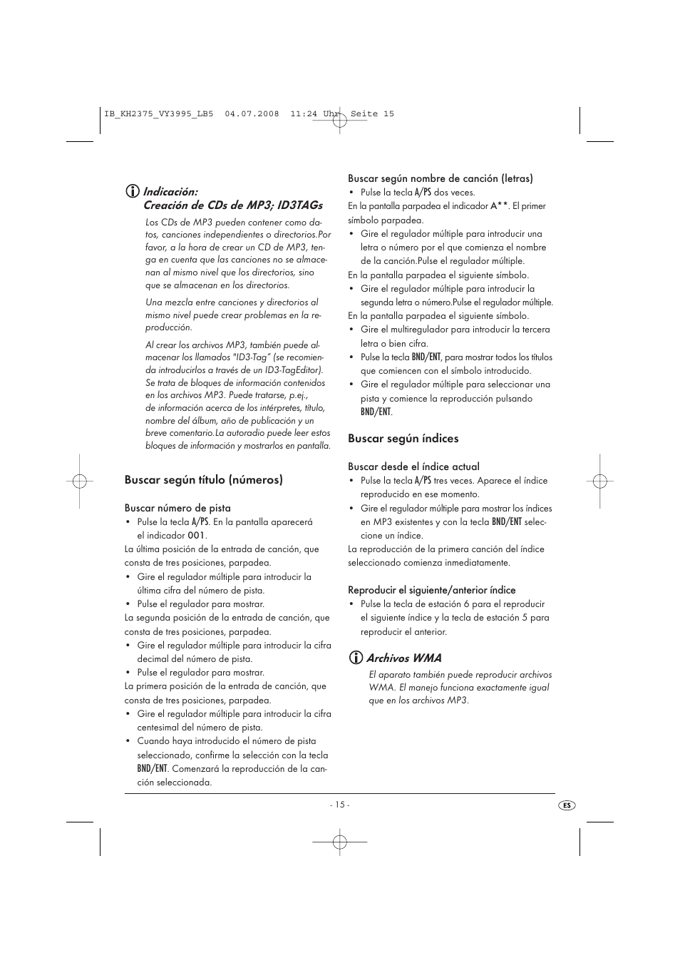 Silvercrest KH 2375 User Manual | Page 17 / 74