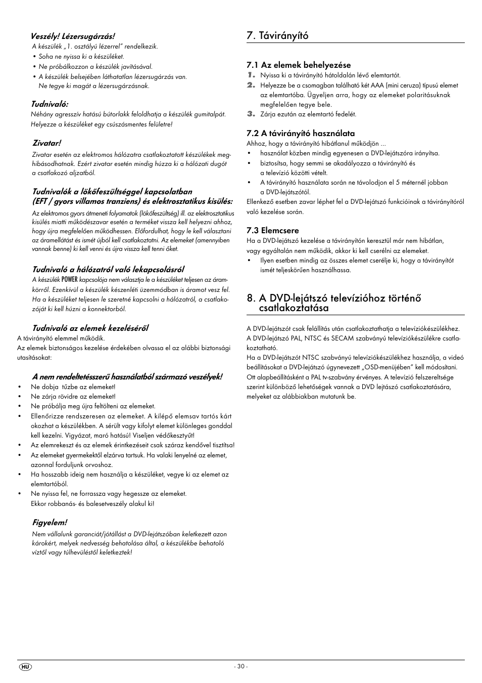 Távirányító | Silvercrest KH 6522 User Manual | Page 32 / 54