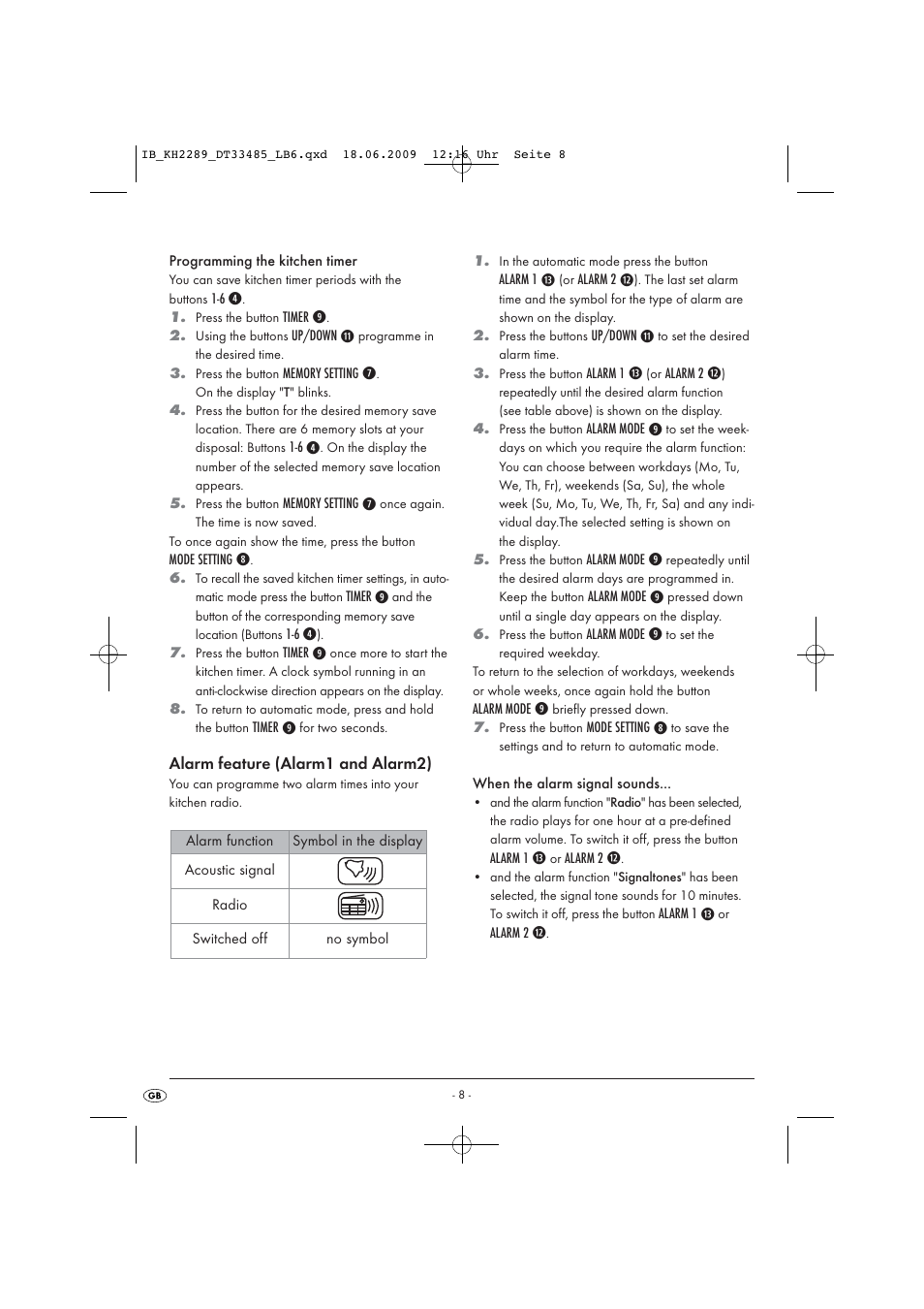 Silvercrest KH 2289 User Manual | Page 10 / 14