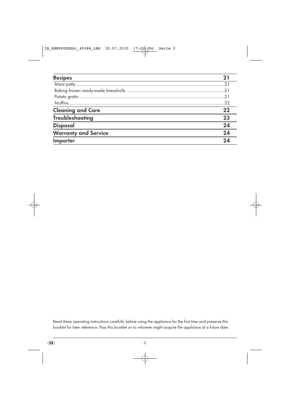 Silvercrest SMW 900 EDS A16 User Manual | Page 4 / 26