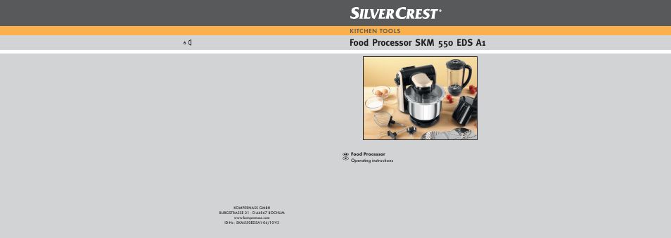Silvercrest SKM550EDSA1-06/10-V3 User Manual | 23 pages