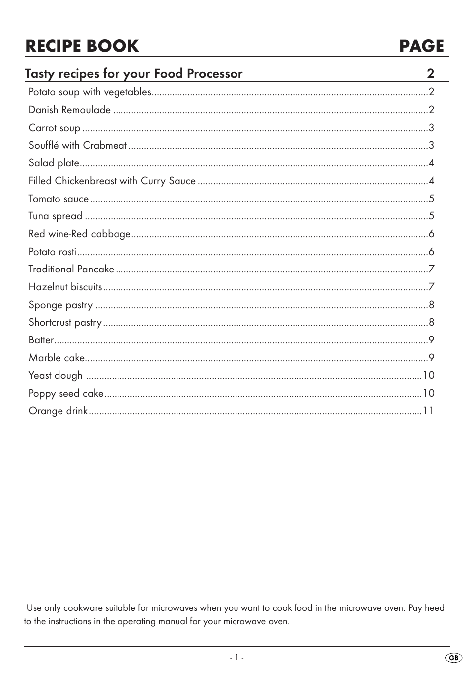 Recipe book page | Silvercrest SKM550EDSA1-06/10-V3 User Manual | Page 13 / 23
