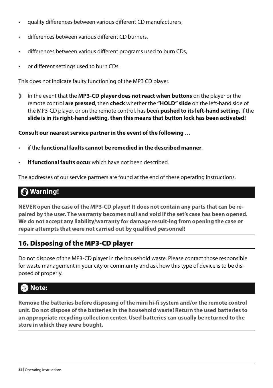 Silvercrest KH 2280 User Manual | Page 30 / 30