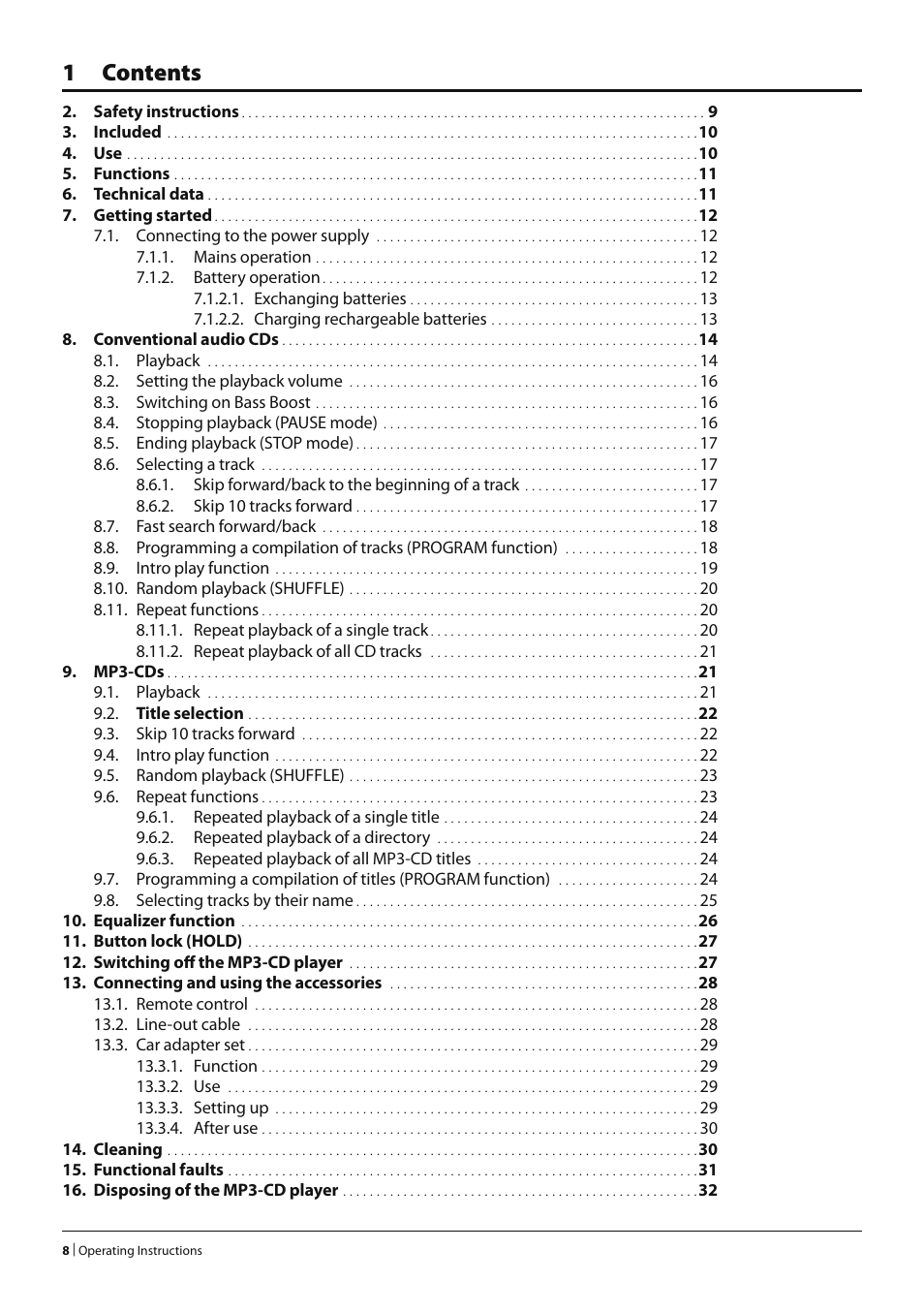 1 contents | Silvercrest KH 2280 User Manual | Page 6 / 30