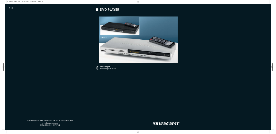 Silvercrest KH 6523 User Manual | 26 pages