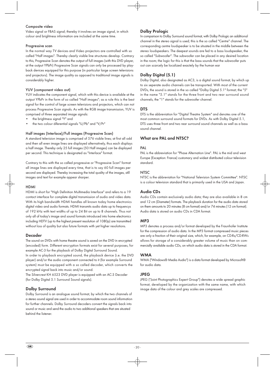 Silvercrest KH 6523 User Manual | Page 22 / 26