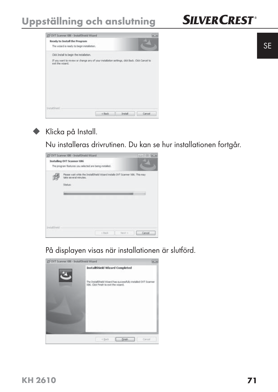 Uppställning och anslutning | Silvercrest KH2610 08/2009-V3 User Manual | Page 69 / 86