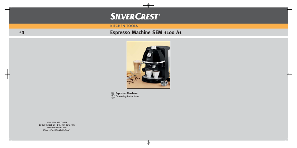 Silvercrest SEM 1100 A1 User Manual | 22 pages