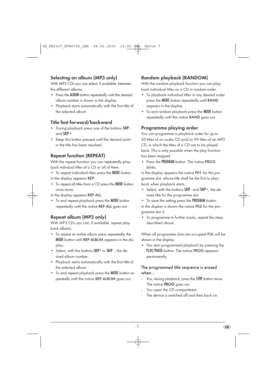 Silvercrest KH 2337 User Manual | Page 9 / 12