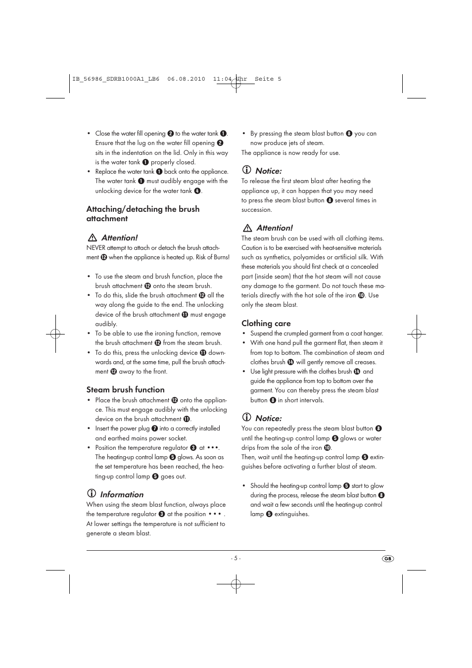 Silvercrest SDRB 1000 A16 User Manual | Page 7 / 10