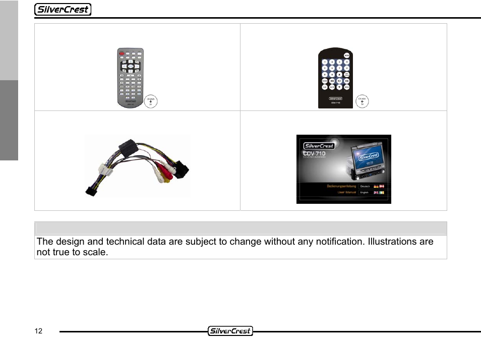 Silvercrest CDV-710 User Manual | Page 12 / 79