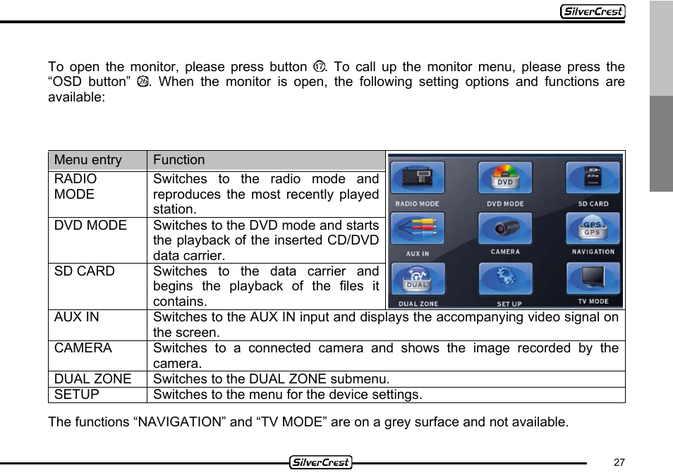 Silvercrest CDV-710 User Manual | Page 27 / 79