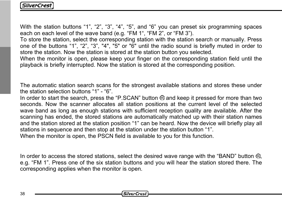 Silvercrest CDV-710 User Manual | Page 38 / 79