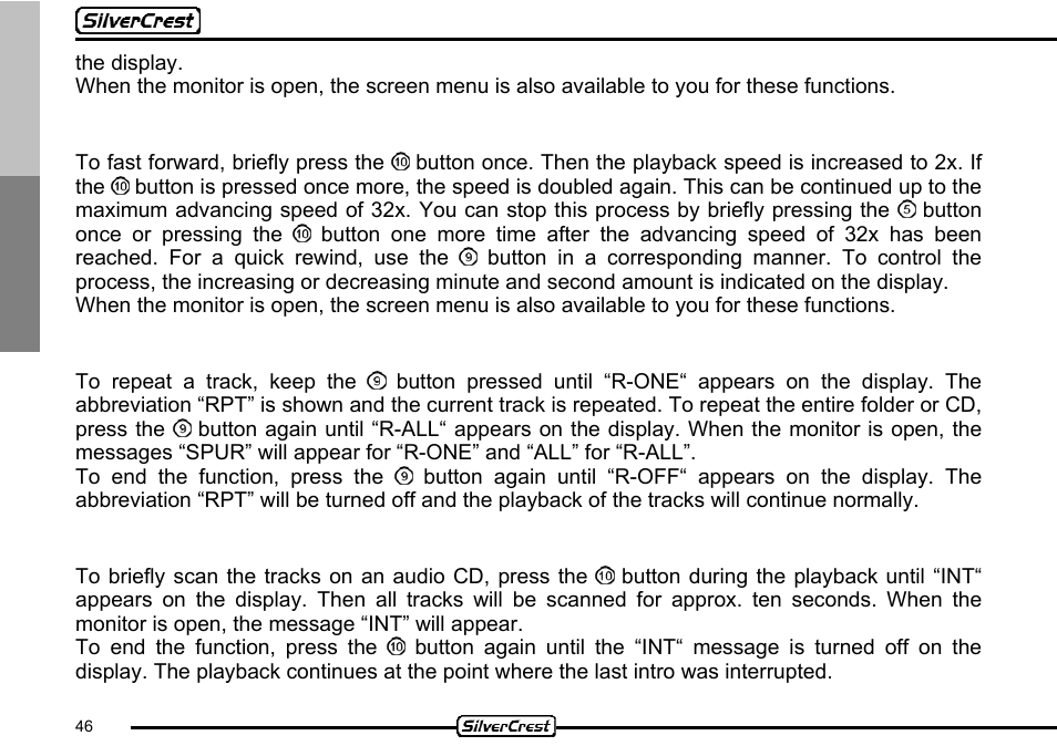 Silvercrest CDV-710 User Manual | Page 46 / 79