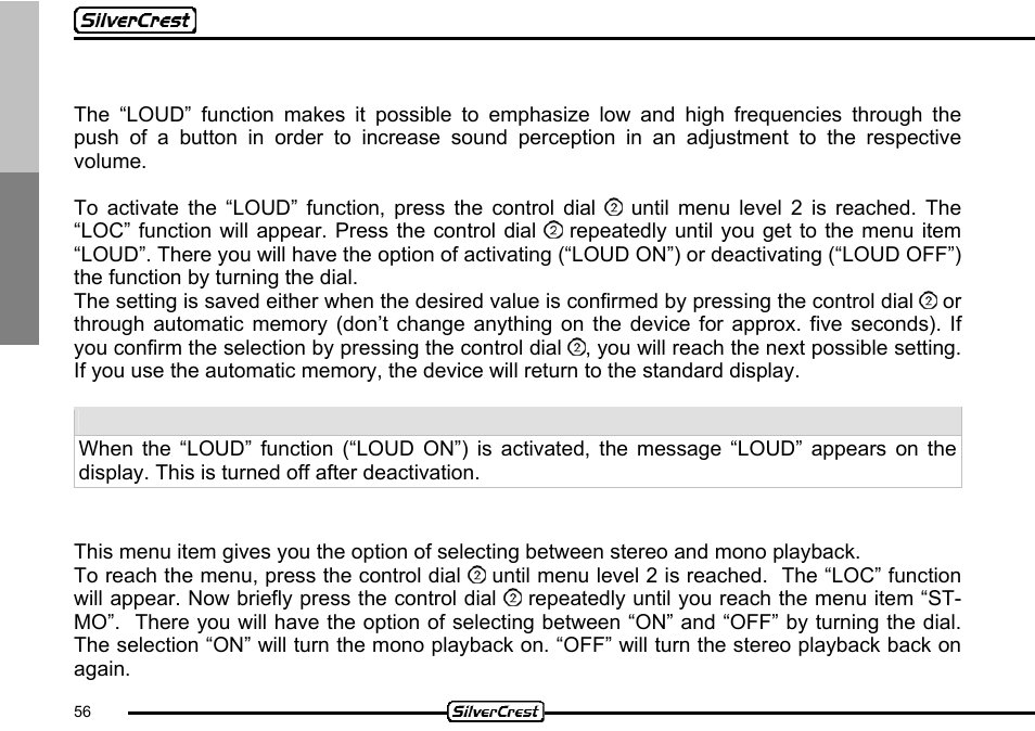 Silvercrest CDV-710 User Manual | Page 56 / 79
