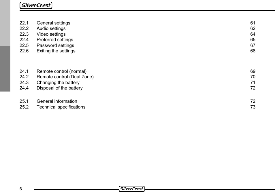 Silvercrest CDV-710 User Manual | Page 6 / 79