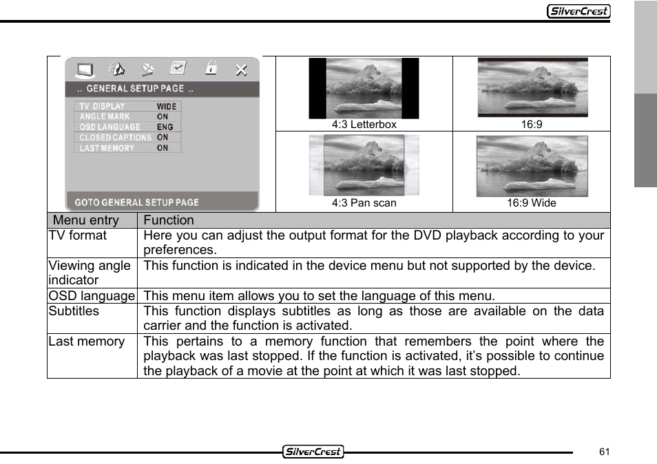 Silvercrest CDV-710 User Manual | Page 61 / 79