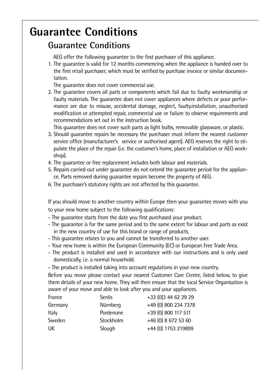 Guarantee conditions | Santoni Shoes C 8 16 41 I User Manual | Page 18 / 28