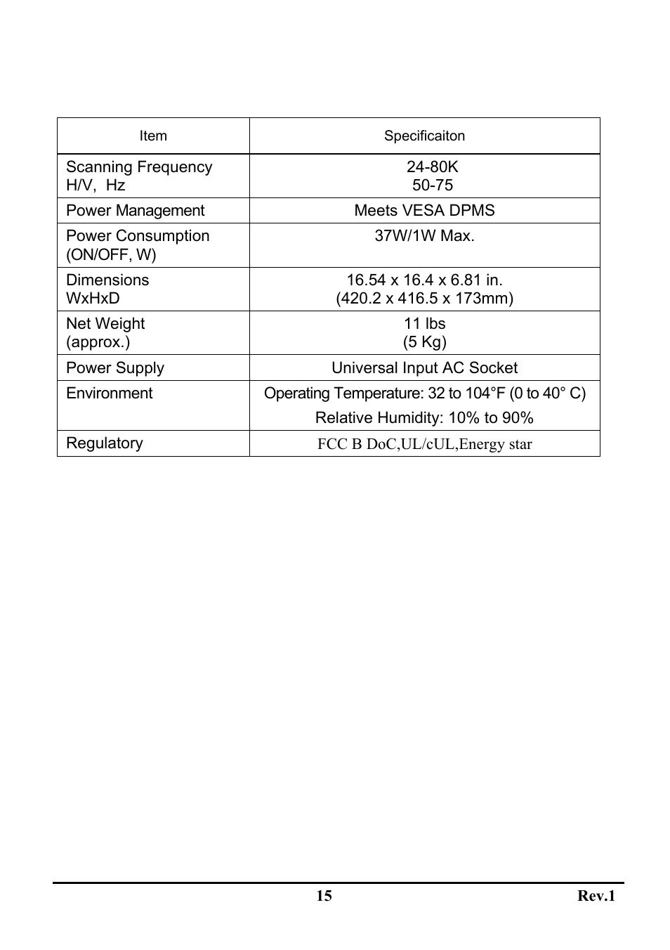 Sceptre Technologies LCD Monitor X9C-NagaV User Manual | Page 19 / 22