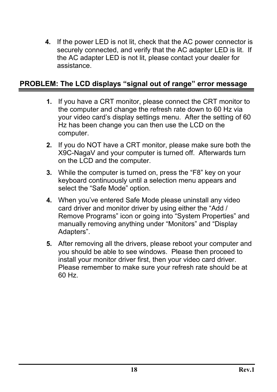 Sceptre Technologies LCD Monitor X9C-NagaV User Manual | Page 22 / 22