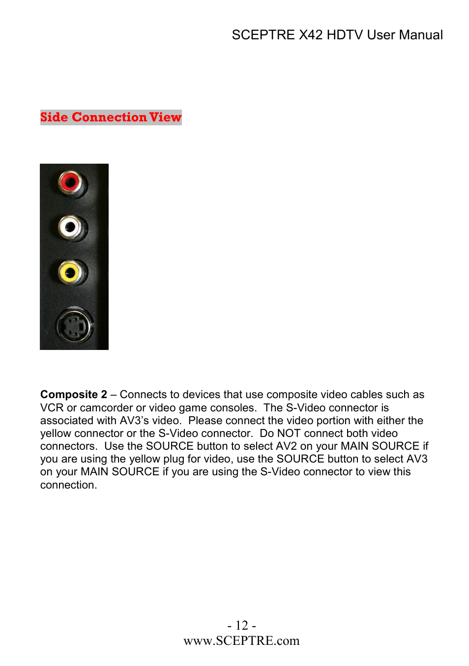 Sceptre Technologies X42 User Manual | Page 12 / 119