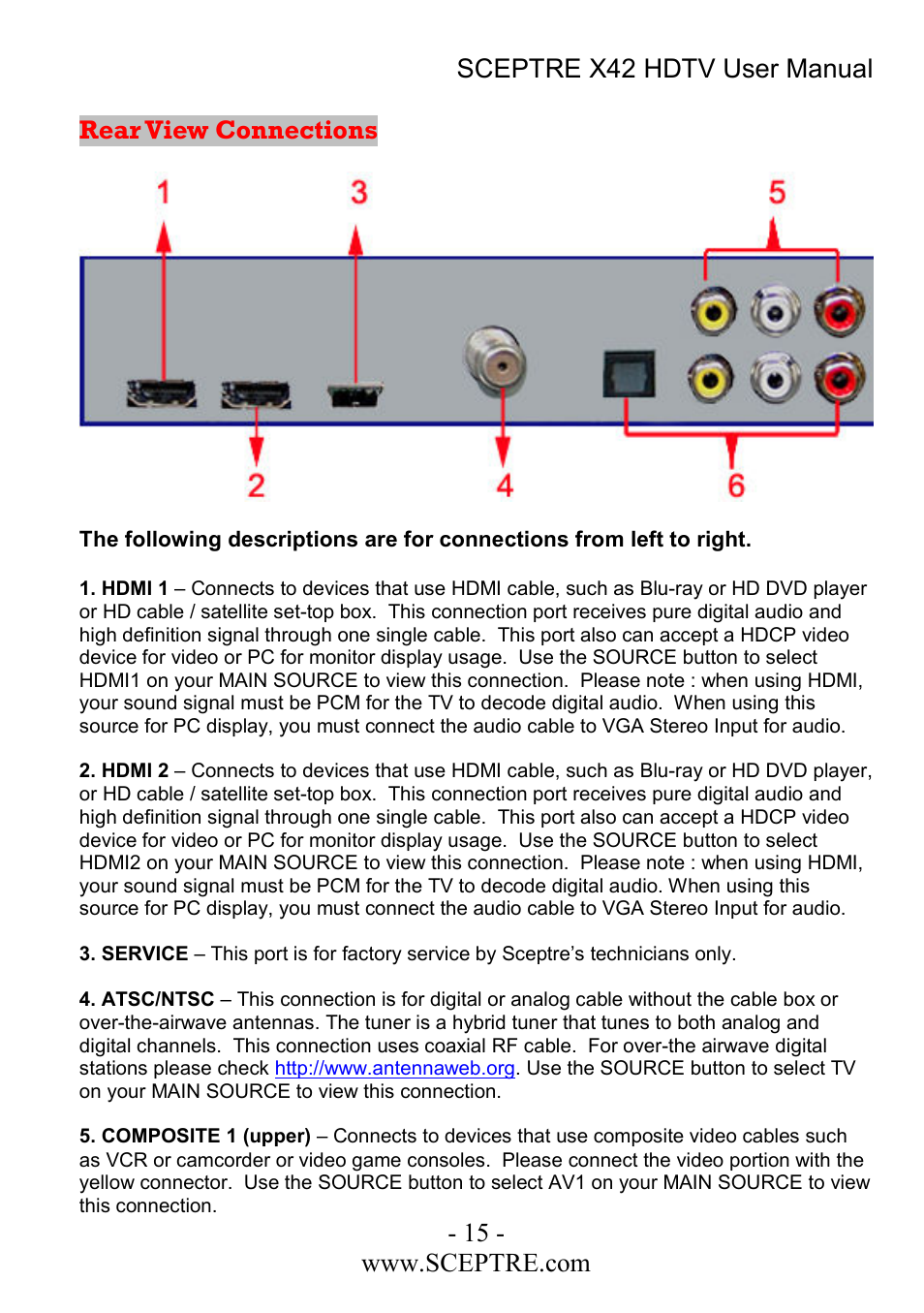 Sceptre Technologies X42 User Manual | Page 15 / 119