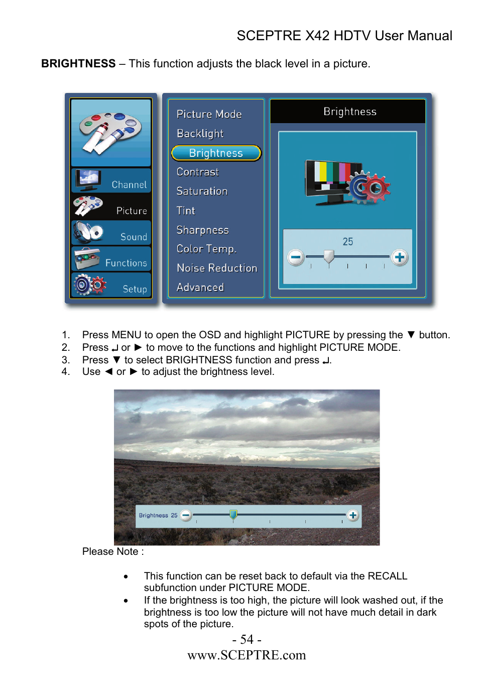 Sceptre Technologies X42 User Manual | Page 54 / 119