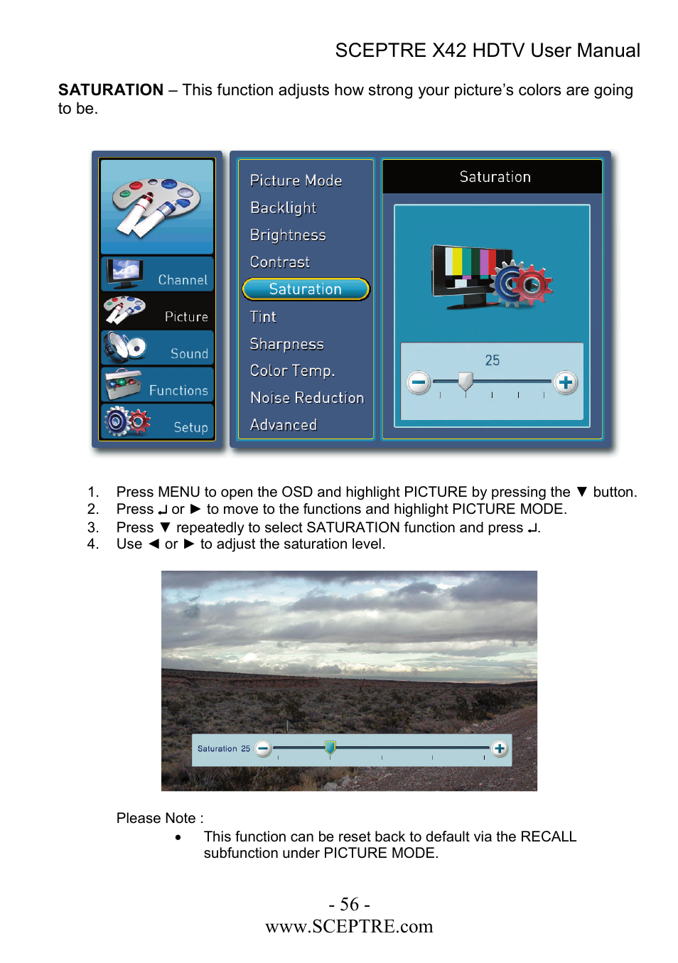 Sceptre Technologies X42 User Manual | Page 56 / 119