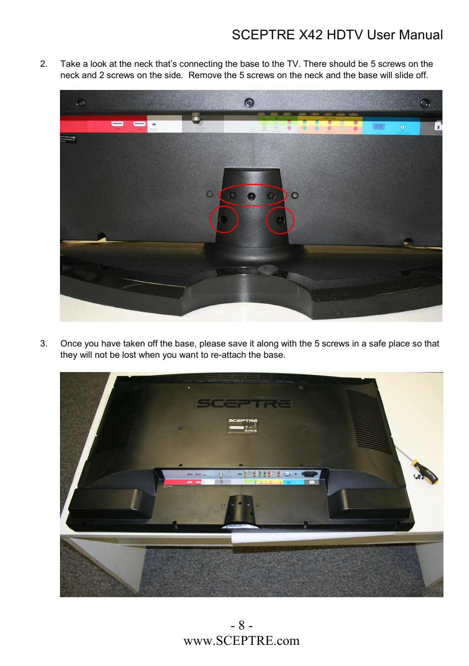 Sceptre Technologies X42 User Manual | Page 8 / 119