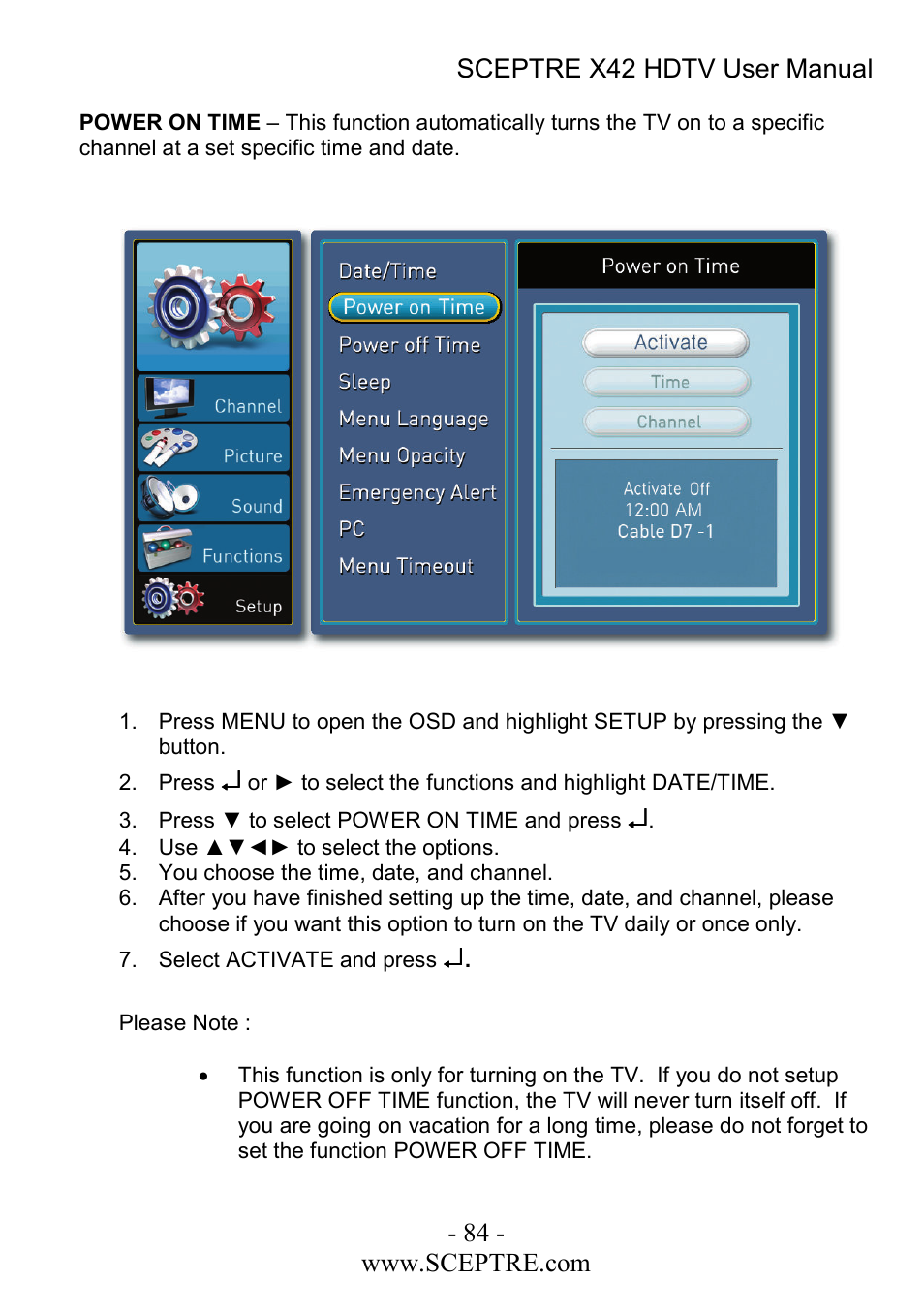 Sceptre Technologies X42 User Manual | Page 84 / 119
