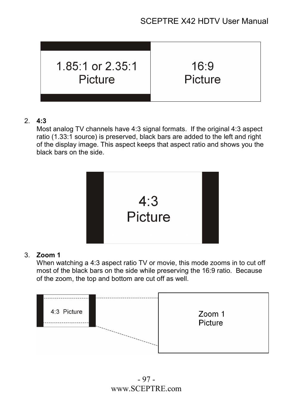 Sceptre Technologies X42 User Manual | Page 97 / 119