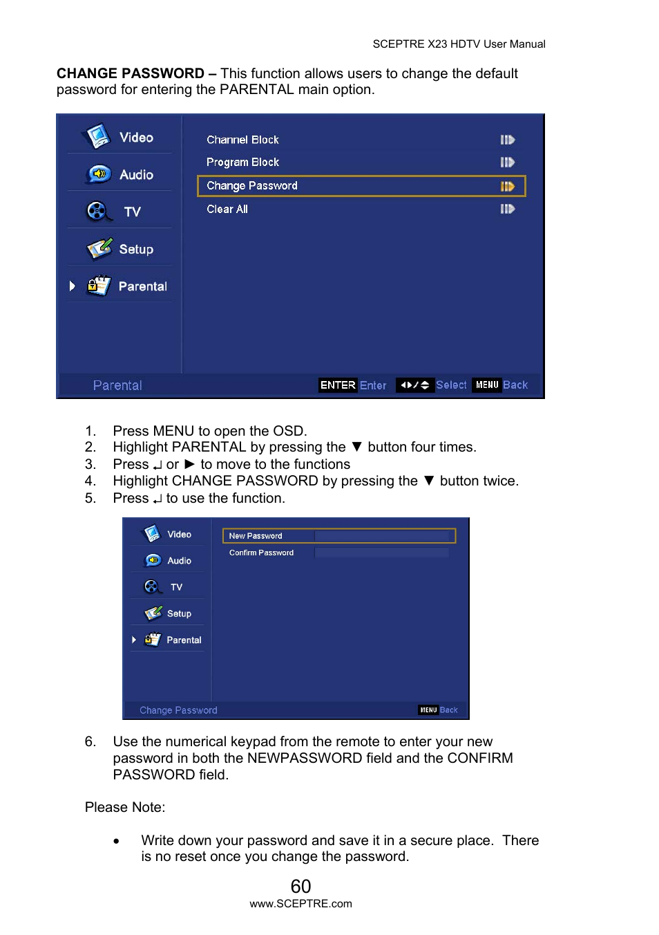 Sceptre X23PV-KOMODO User Manual | Page 60 / 79