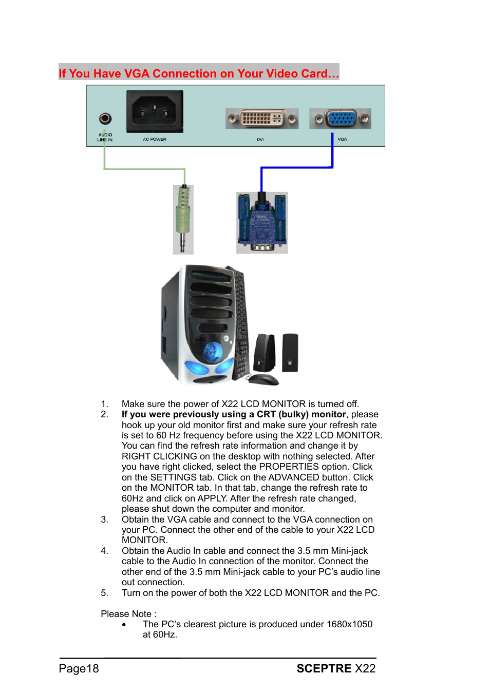 Sceptre Technologies X22 User Manual | Page 18 / 44