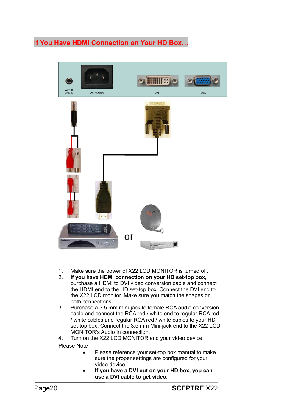 Sceptre Technologies X22 User Manual | Page 20 / 44