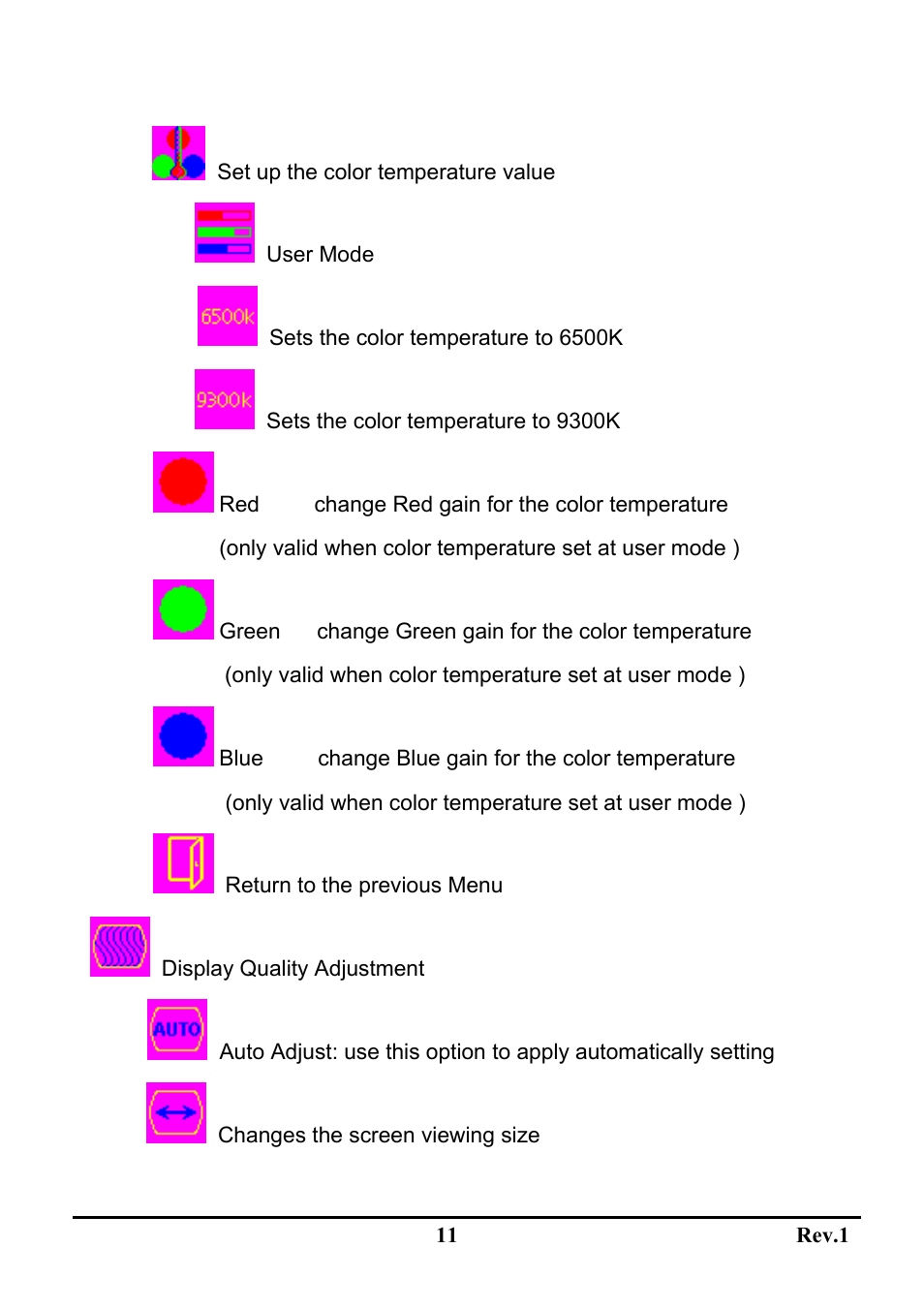 Sceptre Technologies LCD Monitor X9WS-NagaV User Manual | Page 15 / 22