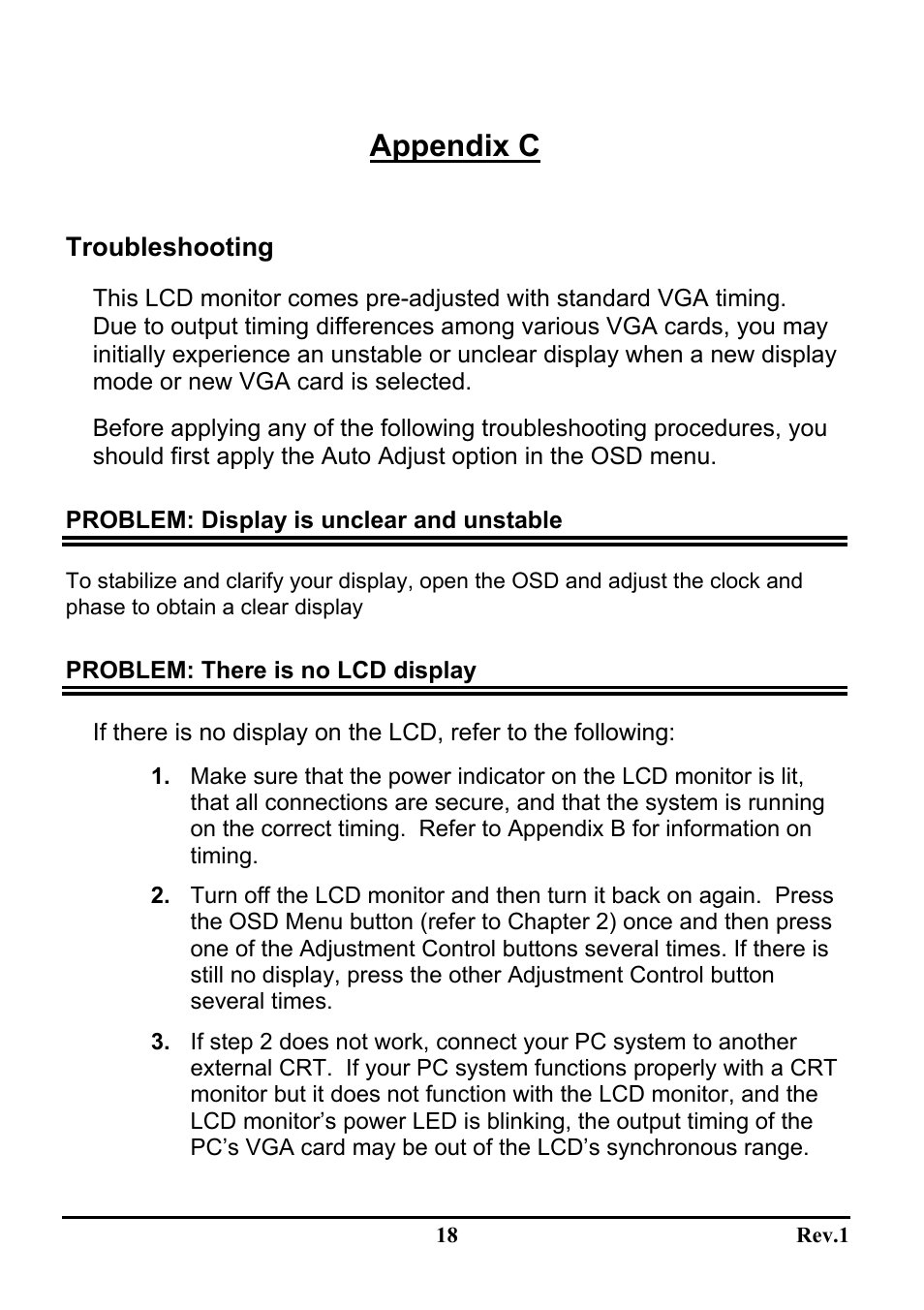 Appendix c | Sceptre Technologies LCD Monitor X9S-NagaV User Manual | Page 22 / 23