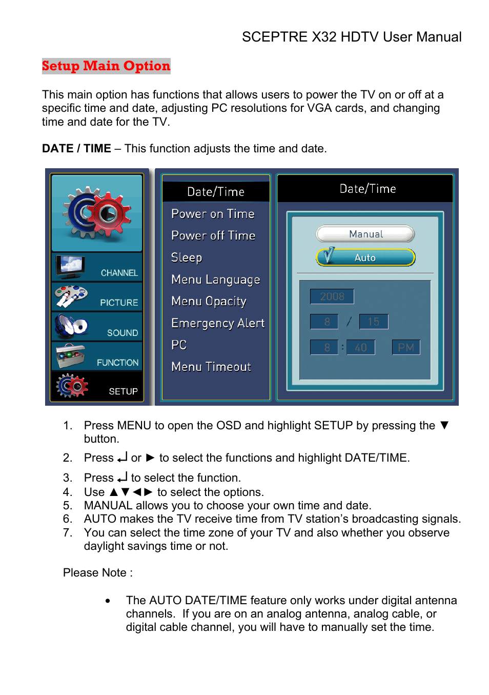 Sceptre Technologies X32 User Manual | Page 77 / 107