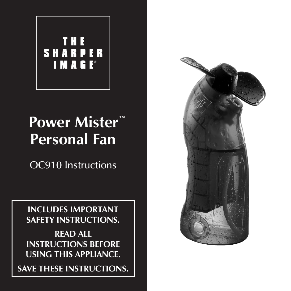 Sharper Image OC910 User Manual | 8 pages
