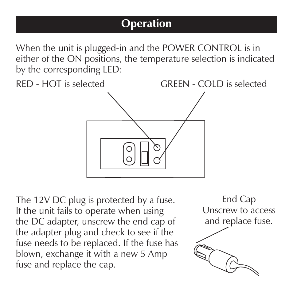 Operation | Sharper Image SI714 User Manual | Page 5 / 8