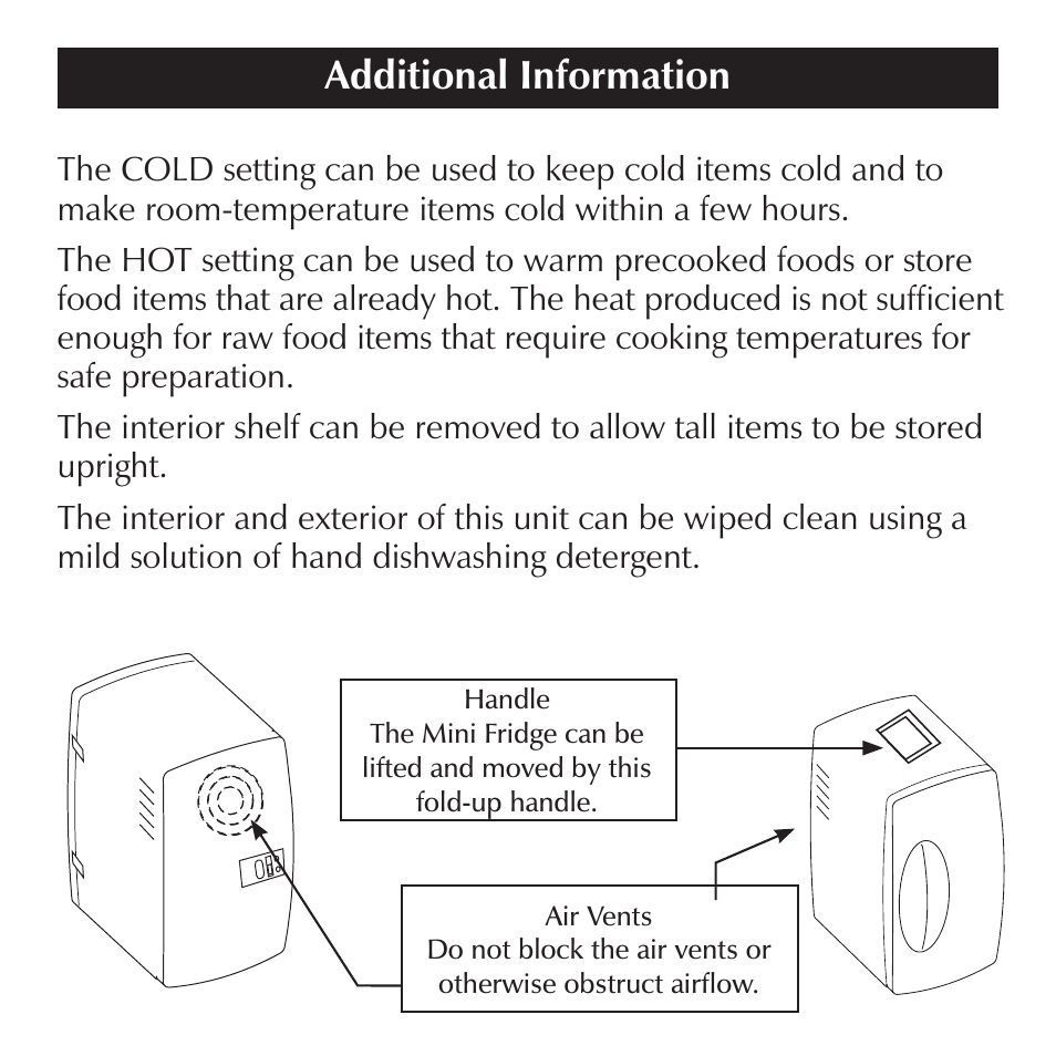 Additional information | Sharper Image SI714 User Manual | Page 6 / 8