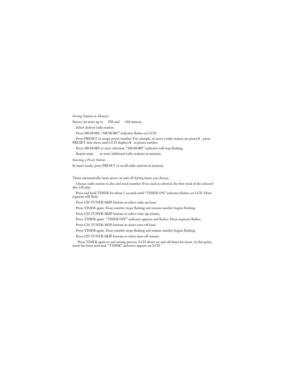 Sharper Image CD Stereo User Manual | Page 12 / 15