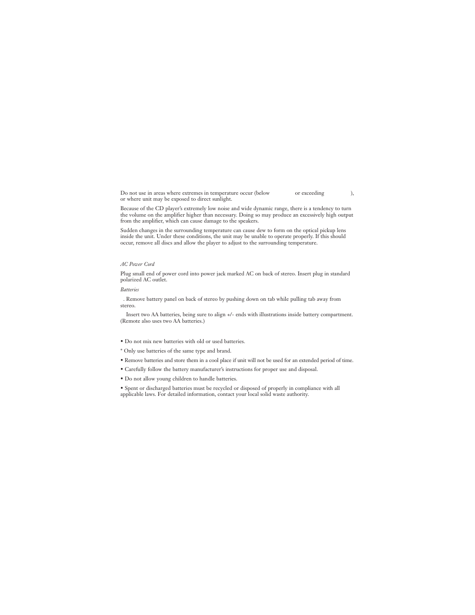 Sharper Image CD Stereo User Manual | Page 3 / 15