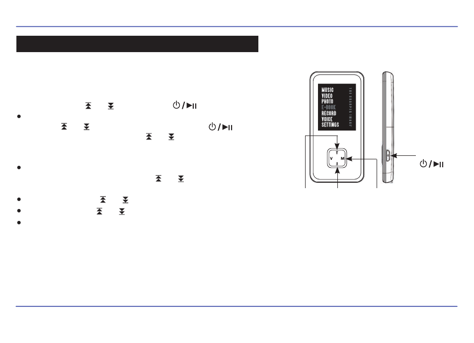 E-book, Viewing txt files | Sharper Image SMP516-2 User Manual | Page 19 / 27