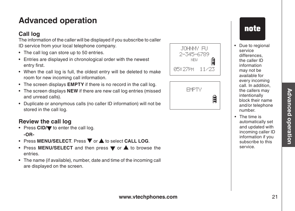 Advanced operation | Sharper Image 6031 User Manual | Page 24 / 51