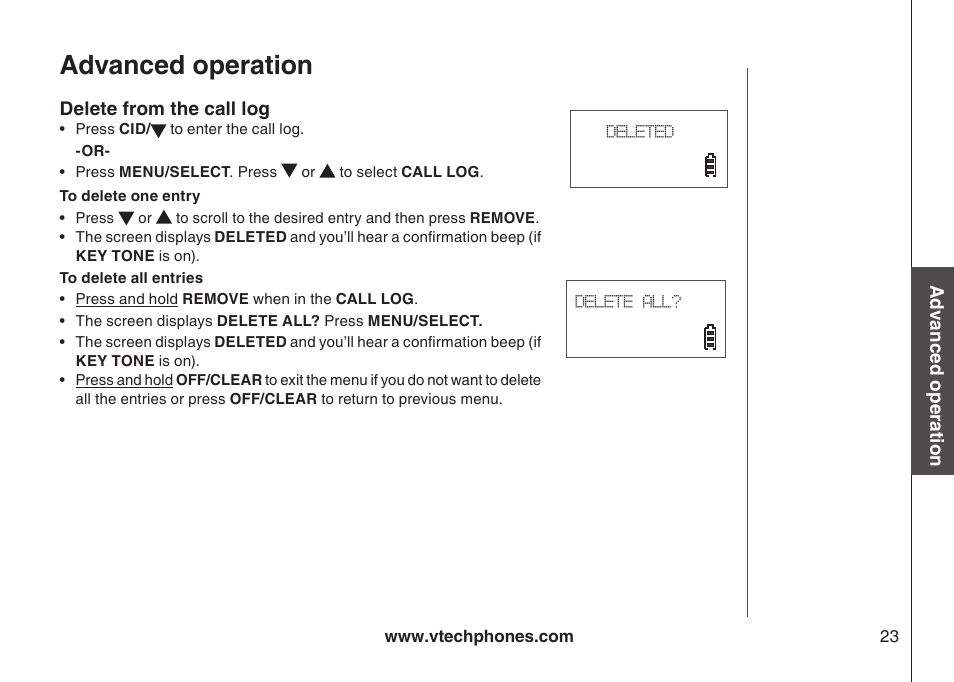 Advanced operation | Sharper Image 6031 User Manual | Page 26 / 51